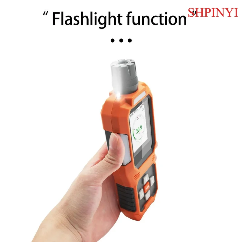 Aikesi O2 Alat Ukur Oksigen Portabel Penganalisa Gas Alam Detektor Gas Mudah Terbakar 0~30%vol