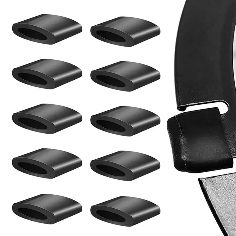 Hava Fritöz Lastik Ayaklar Silikon Sekmeler İpuçları 10 adet Koruyucu Ayaklar Lastik Ayak Parçaları Kapakları Isıya Dayanıklı Kauçuk Tampon Izgara için