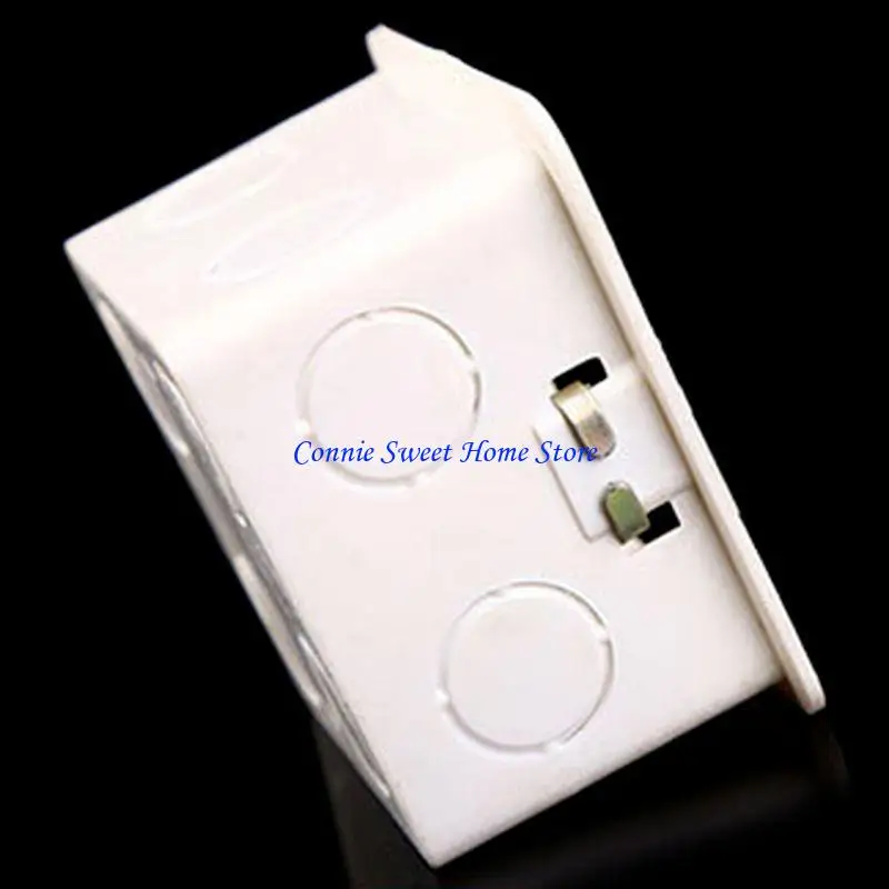 LXAF 80x80 PVC Junction Box Wall Mount Cassette For Switch Socket Base Switch Bottom Box Electrical Box Accessories