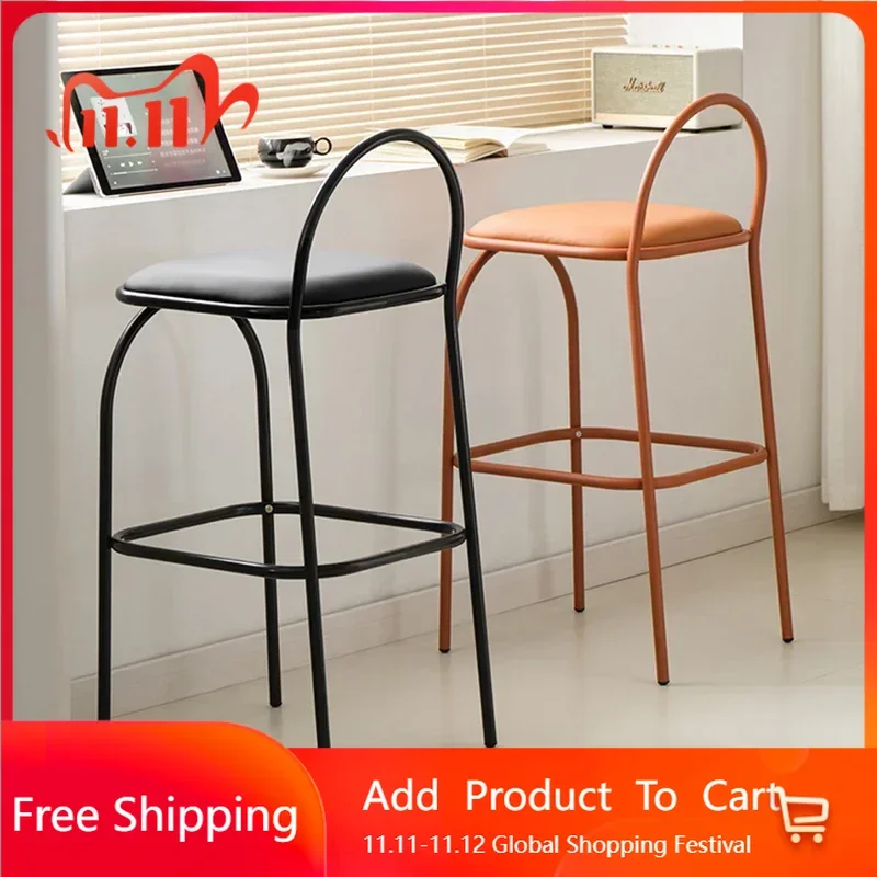 

Modern Barber Bar Stool Metal Restaurant Minimalist Luxury Living Room Chair Counter Gaming Sillas Para Comedor Trendy Furniture