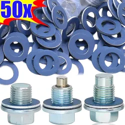 Car Screw Gasket for Toyota Cars Engine Seal Aluminum Oil Drain Plug Screws Washers Wear Part Automotive Replacement Accessories