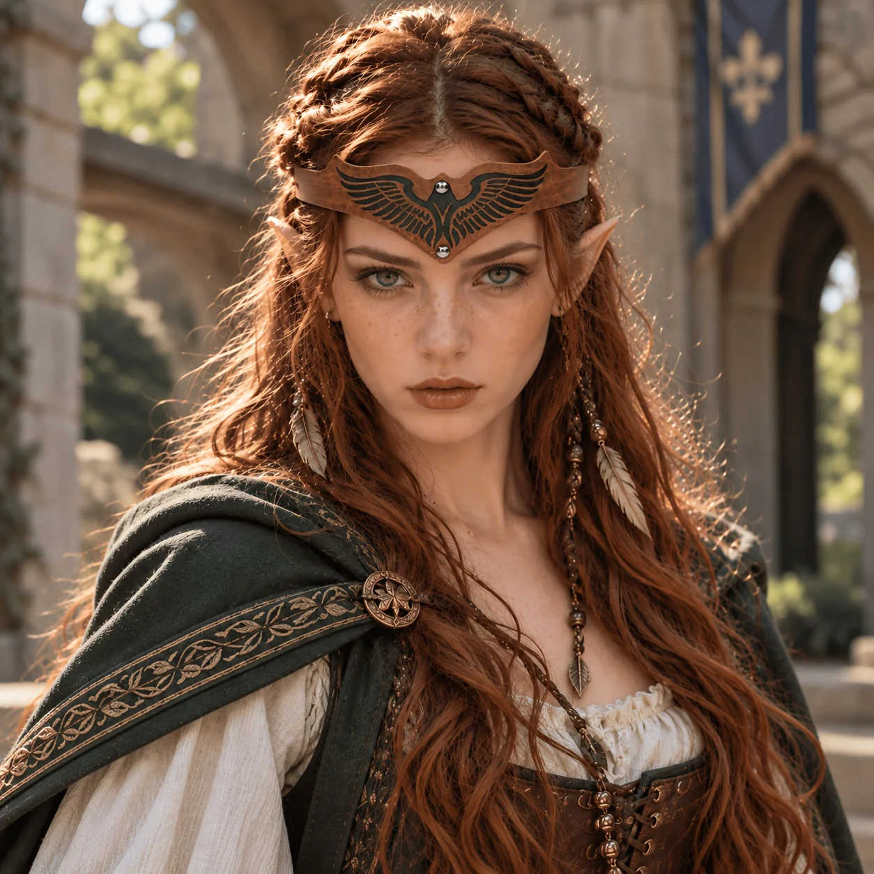 Medieval Vintage Headband, Renaissance Costume Accessory, Fantasy LARP Role Play Halloween Party Headwear