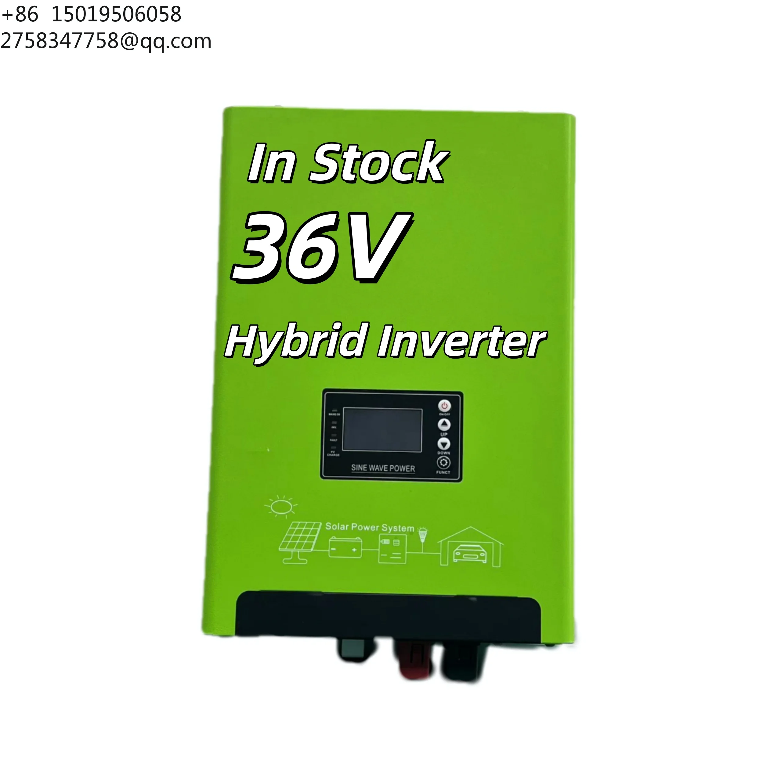 In Stock Pure Inwave 36v to Battery 220v Inverter Off Grid Hybrid Inverter Mppt With 36v Dc Non-calibration Plate Making