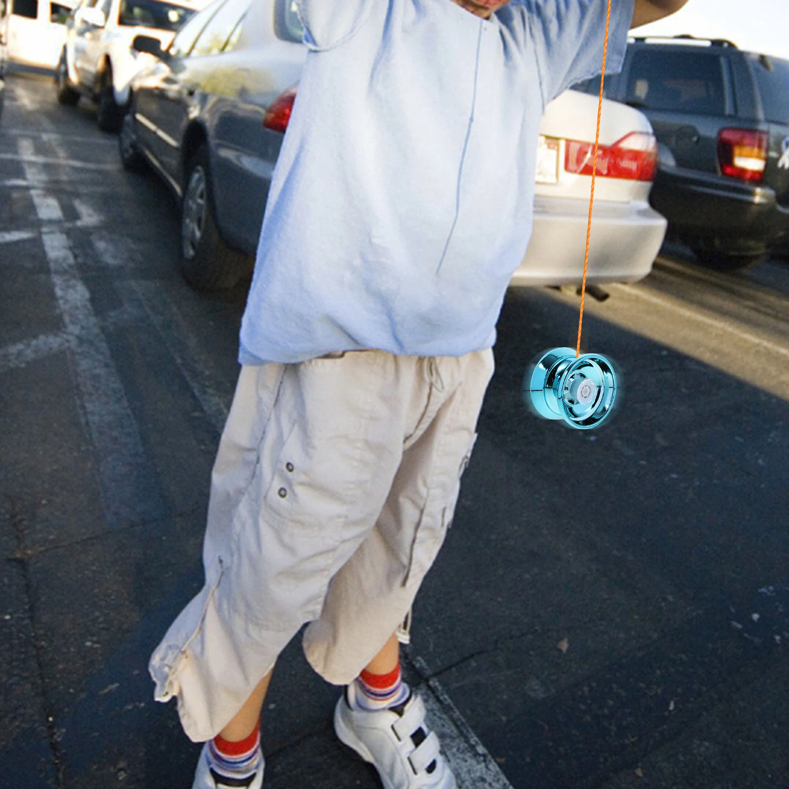 1 Set Of Entry-Level Yo-Yo Alloy String Ball For Beginner Smooth Fast Rotation Outdoor Play Educational Fingertip Exercise Yo-Yo