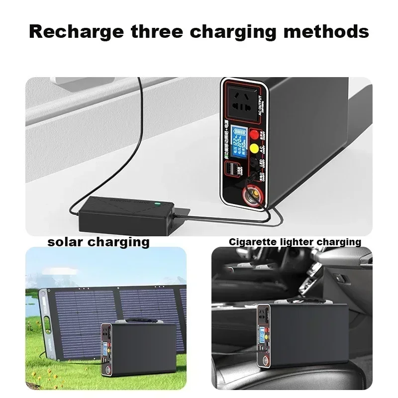 Lifepo4 220V Korean Style Power Bank 300W External Power Bank 90Ah Home Outdoor Camping Power Supply System Notebook Wholesale