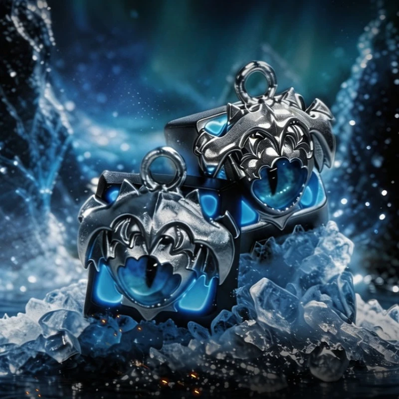 ZOMO DOTA Game Periphery Eye of Skadi Keycap CNC Magnetic Detachable Design DIY Necklace Pendant Multi-purpose Cap