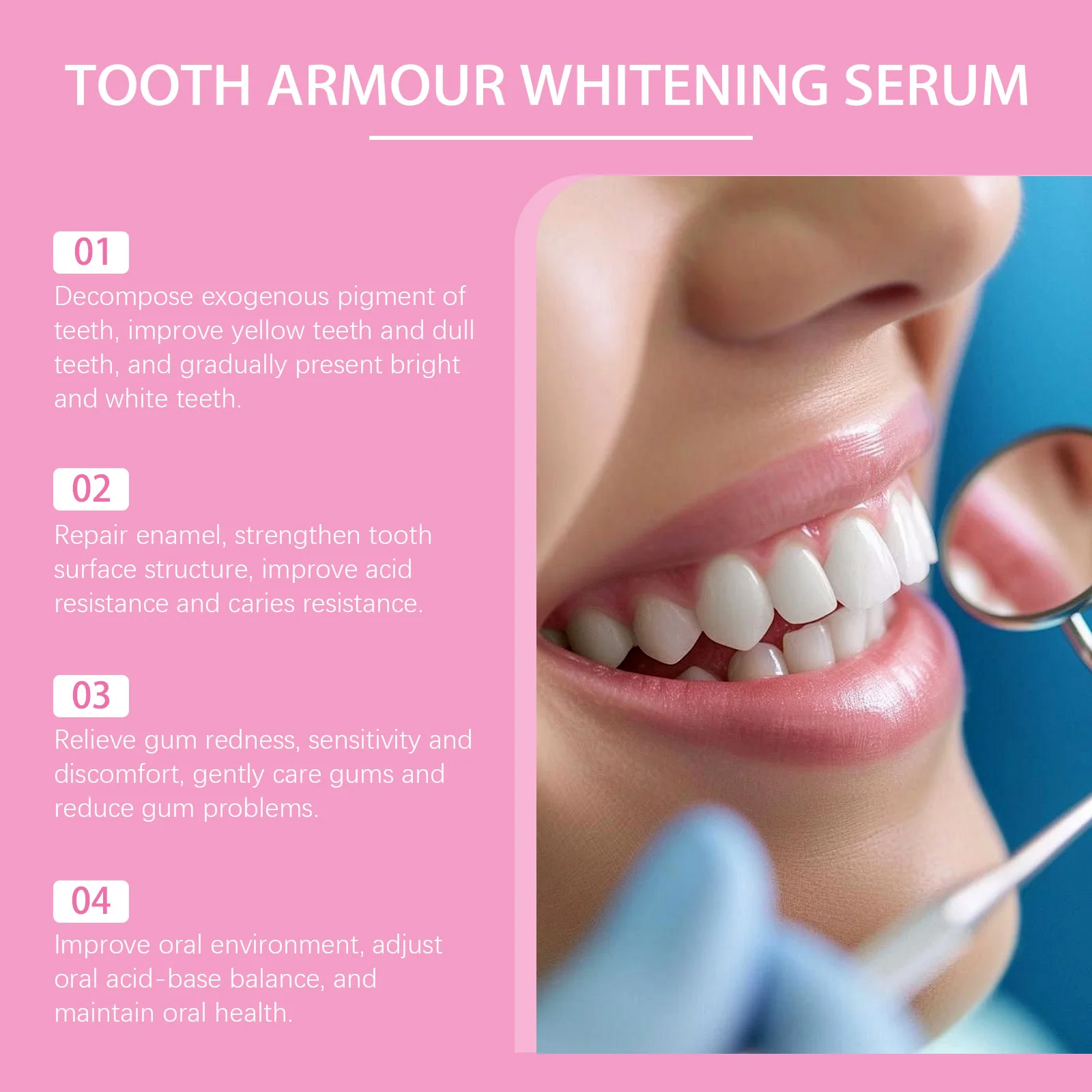 Oralhoe Teeth Brightening Essence Liquid - Gentle Daily Oral Care Stain Remover for Pearl Shine Dental Hygiene