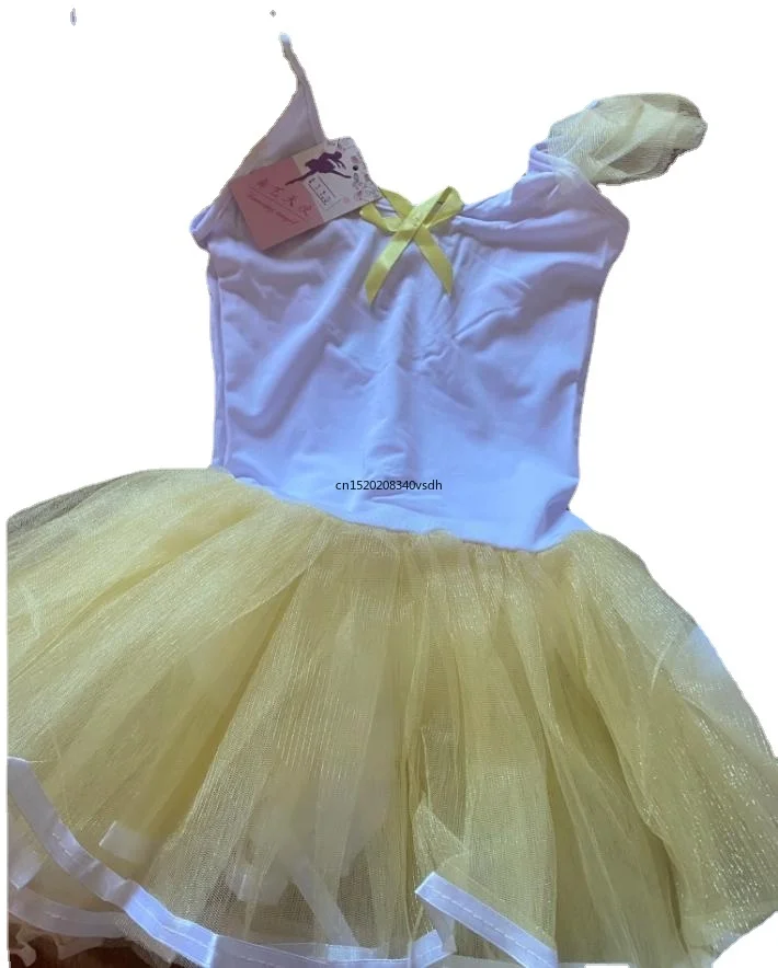 Ballet Clothes Children Ballerina Costume Discount Ballet Tutus Pink/Yellow Ballet Tutu Dress Girls Gymnastics Leotard Dancewear