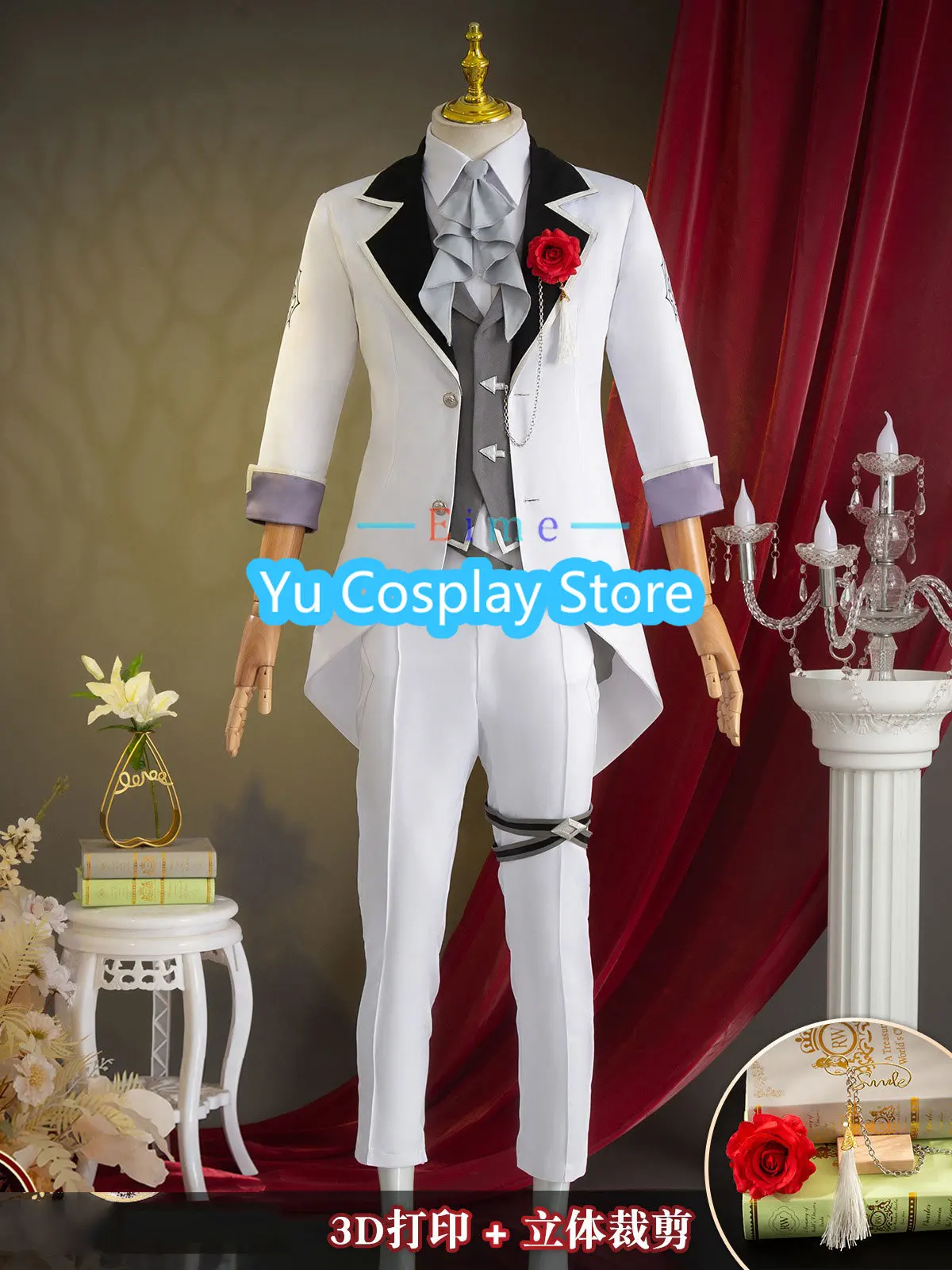 Game Honkai Star Rail Argenti Cosplay Costume Fancy Party Suit Halloween Carnival Uniforms Anime Clothing Custom Made