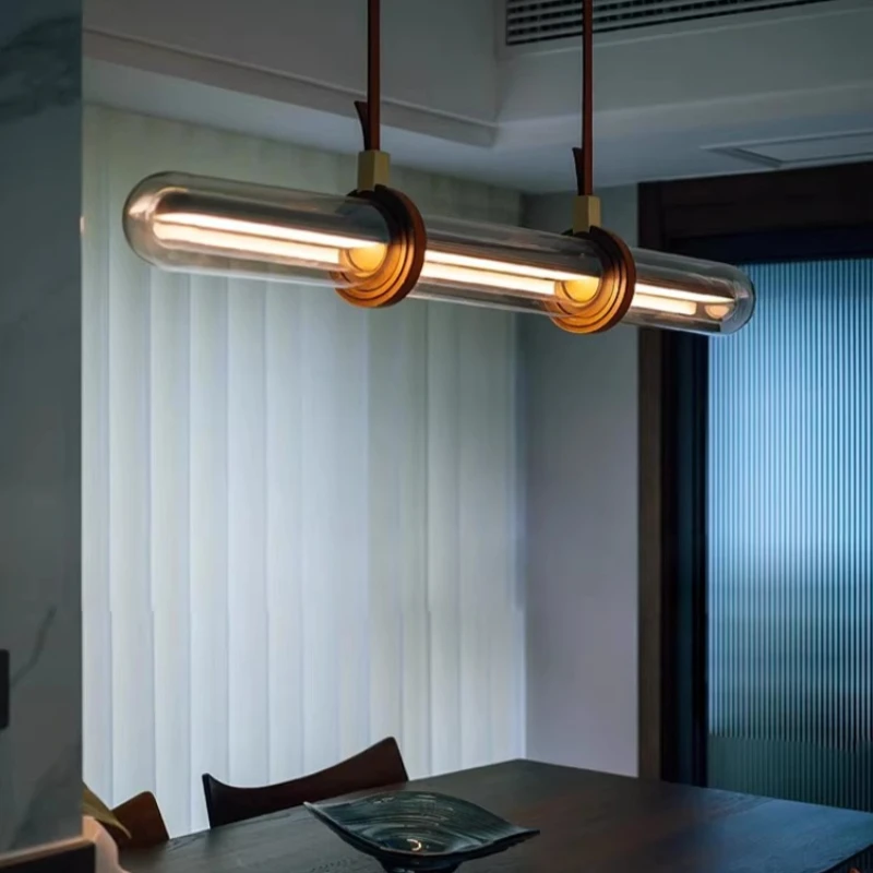 

Стеклянная светодиодная люстра, современный минималистичный трехцветный потолочный светильник, выставочный зал, гостиная, ресторан, подвесные светильники, домашний светильник