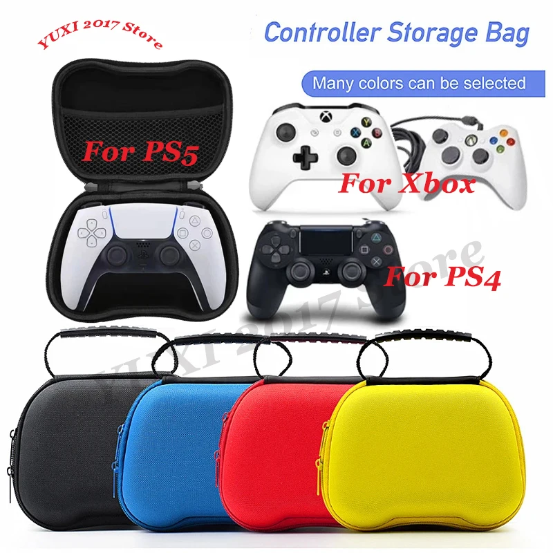 Reise-Controller-Aufbewahrungstasche, geeignet für PS4, PS5, Xbox-Serie, Spielekonsolen, kompakte Hartschalen-Schutzhülle