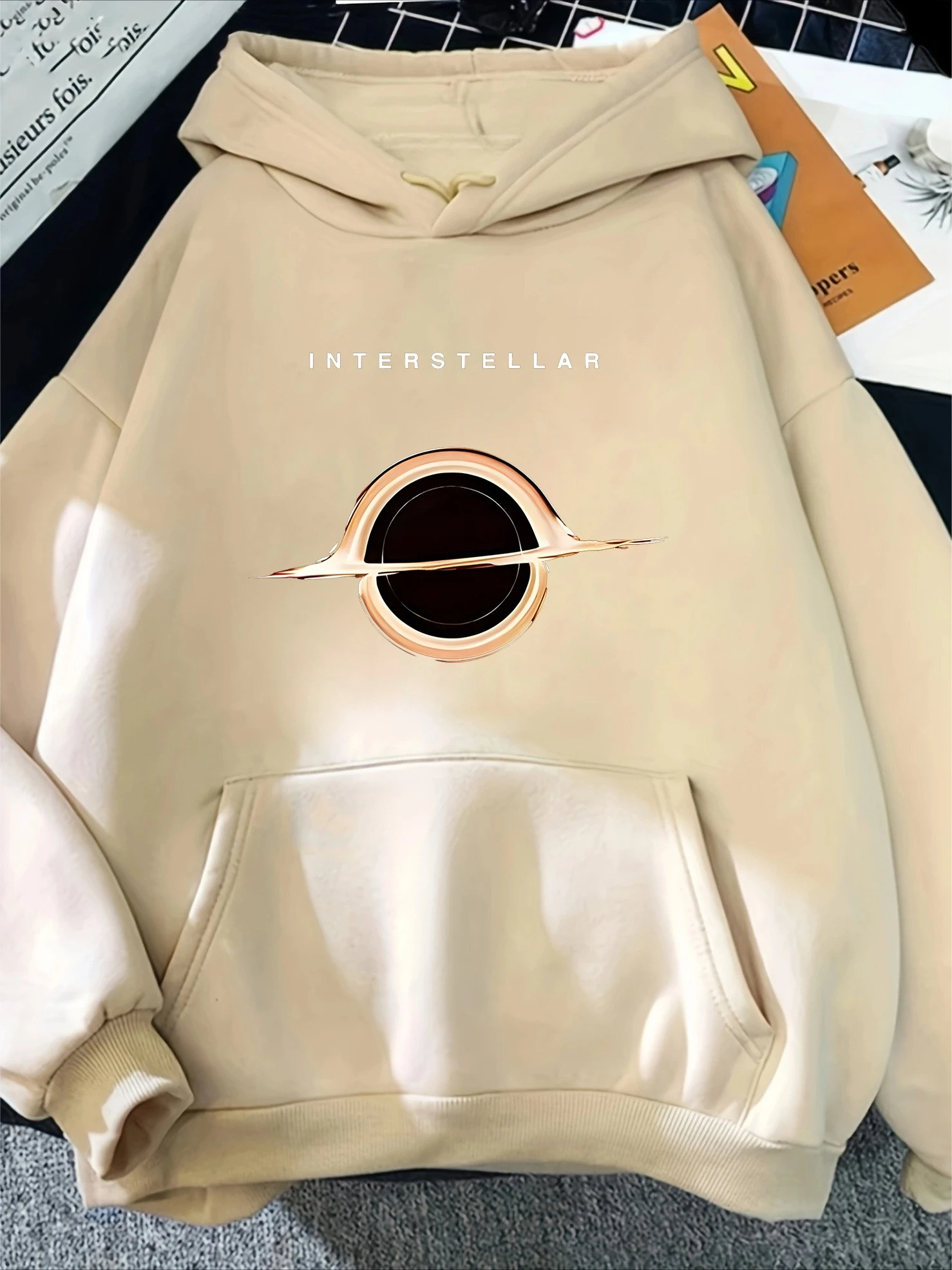 النساء هوديس 2025 الشتاء الخريف الملابس الإبداعية بين النجوم Y2k البلوز هوديي طويلة الأكمام المرأة ملابس كاجوال #3