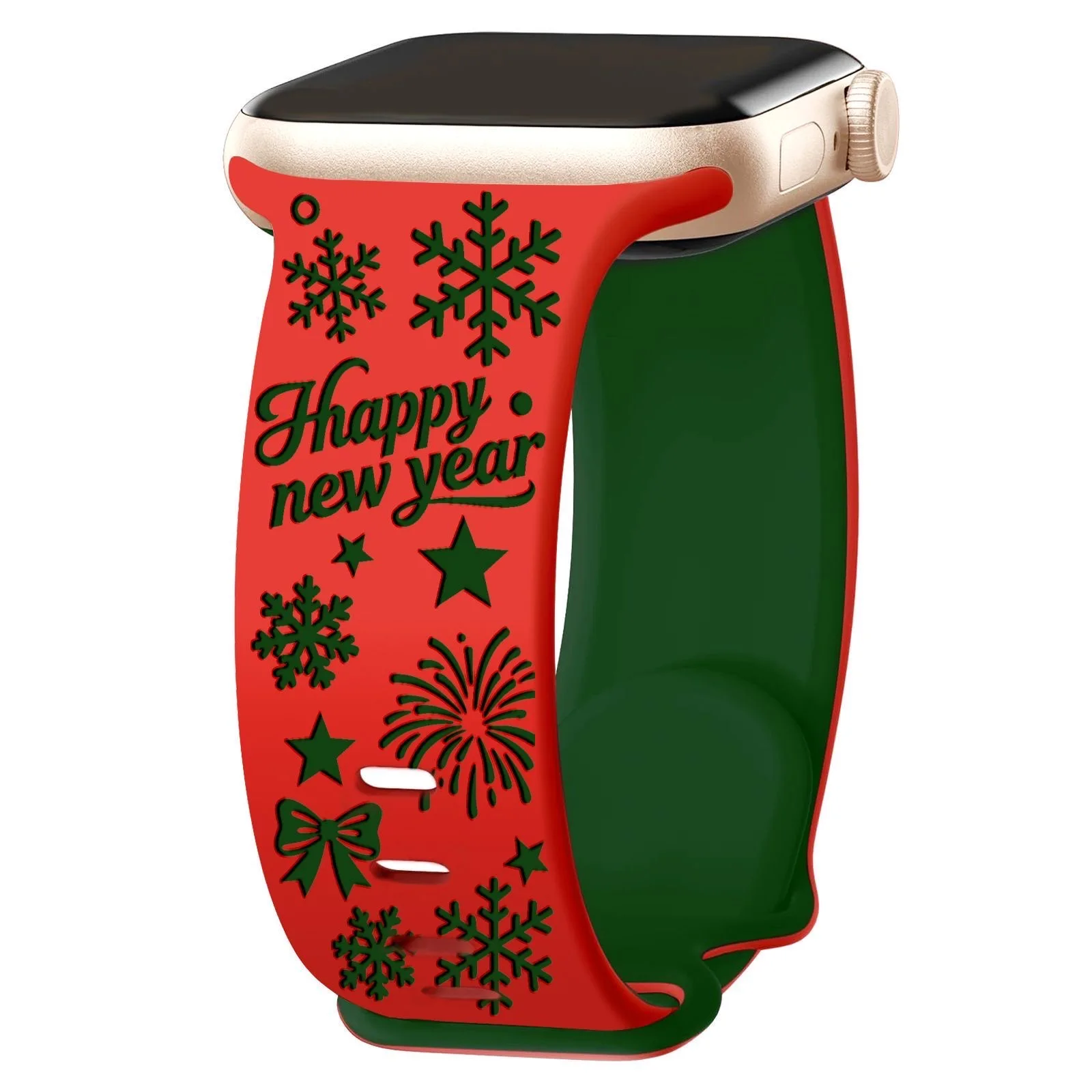 

Santa Claus Watch Strap for Christmas, for Apple Watch strap S9, Apple S8/7/6/5/4, wristband SE2 38-40-41-42mm 44-45-46-49mm