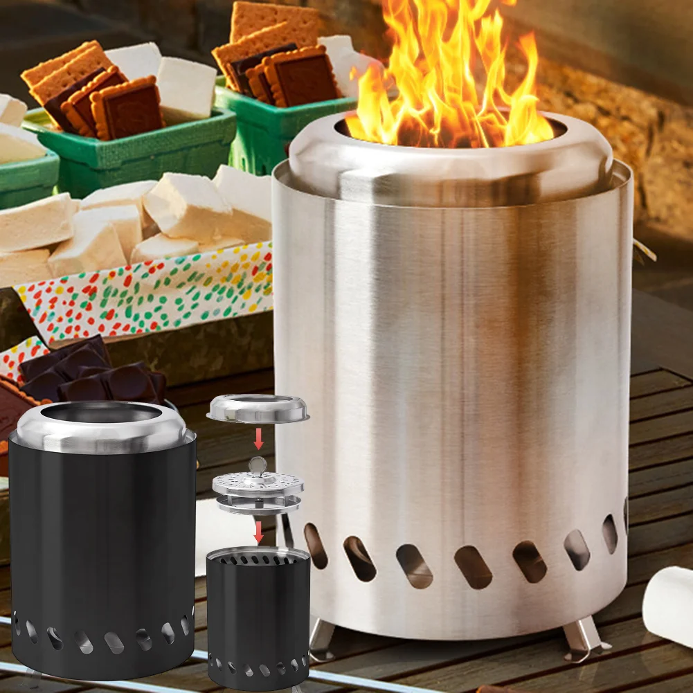 

Smokeless Tabletop Fire Pit Indoor Outdoor Table Top Firepit Mini Fire Pit Wood Burning Or Pellet Fueled Portable Bonfire