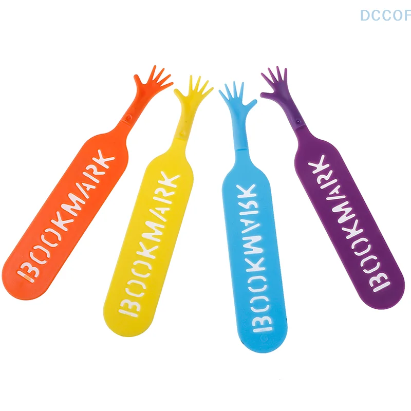 4 pcs/set Colorful Plastic Bookmarks Set Creative Gift Children Stationery