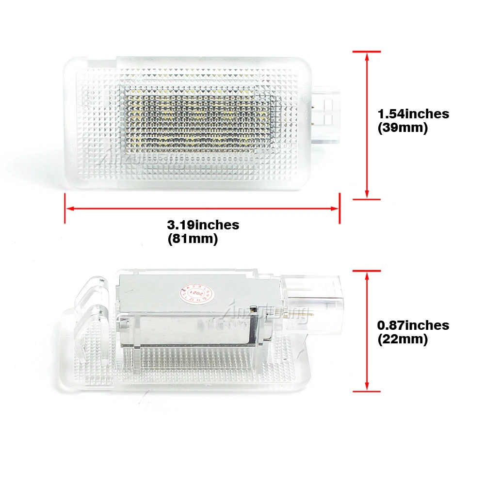 

2 шт. светодиодный светильник для багажника, багажника, светильник для ног, лампа для двери для Volvo C30 2007 2008 2009 2010 2011 2012 2013
