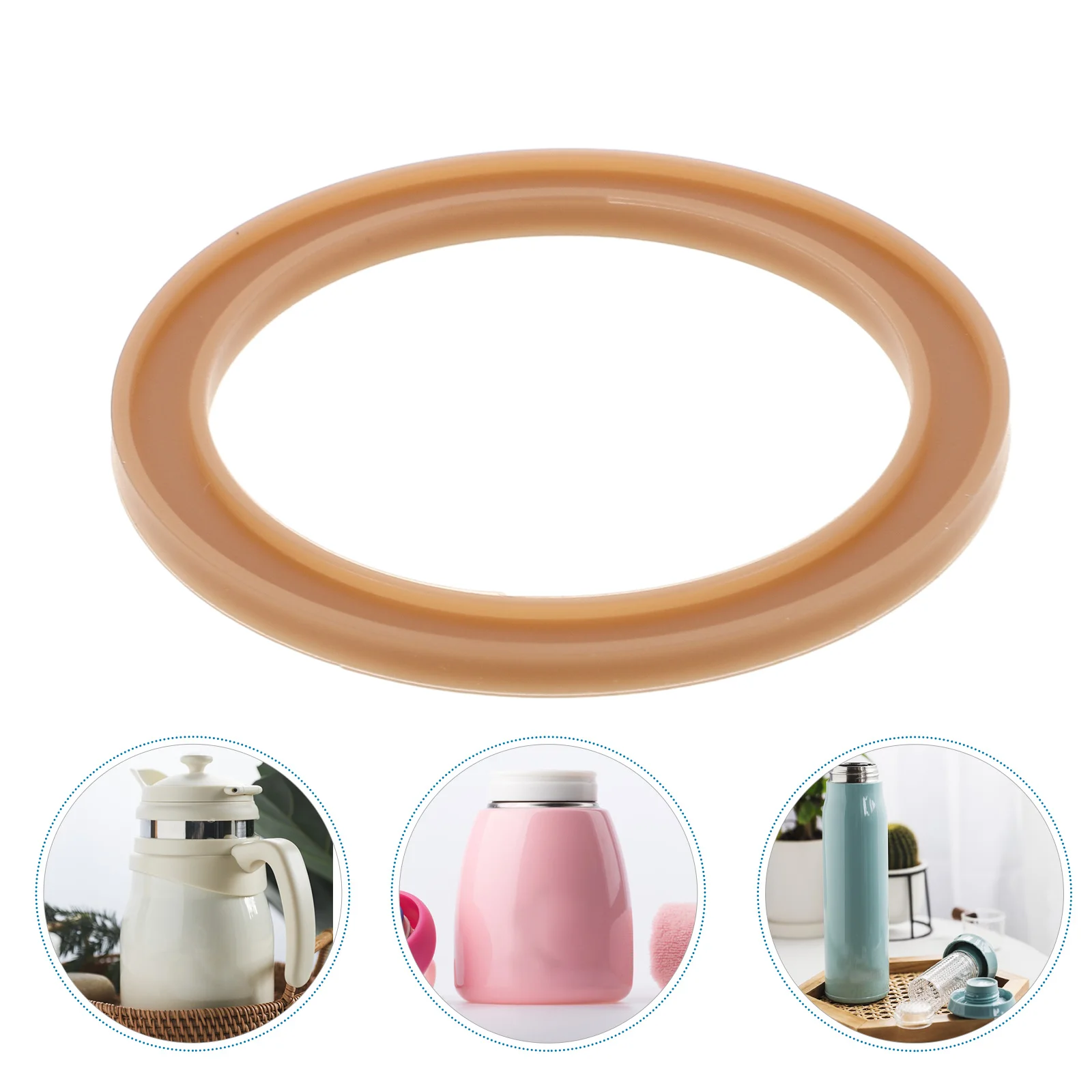 

10Pcs Silicone Sealing Rings for Bottle Lid Replacement Leakproof Gasket for Baby Milk Container Temperature Retention Easy