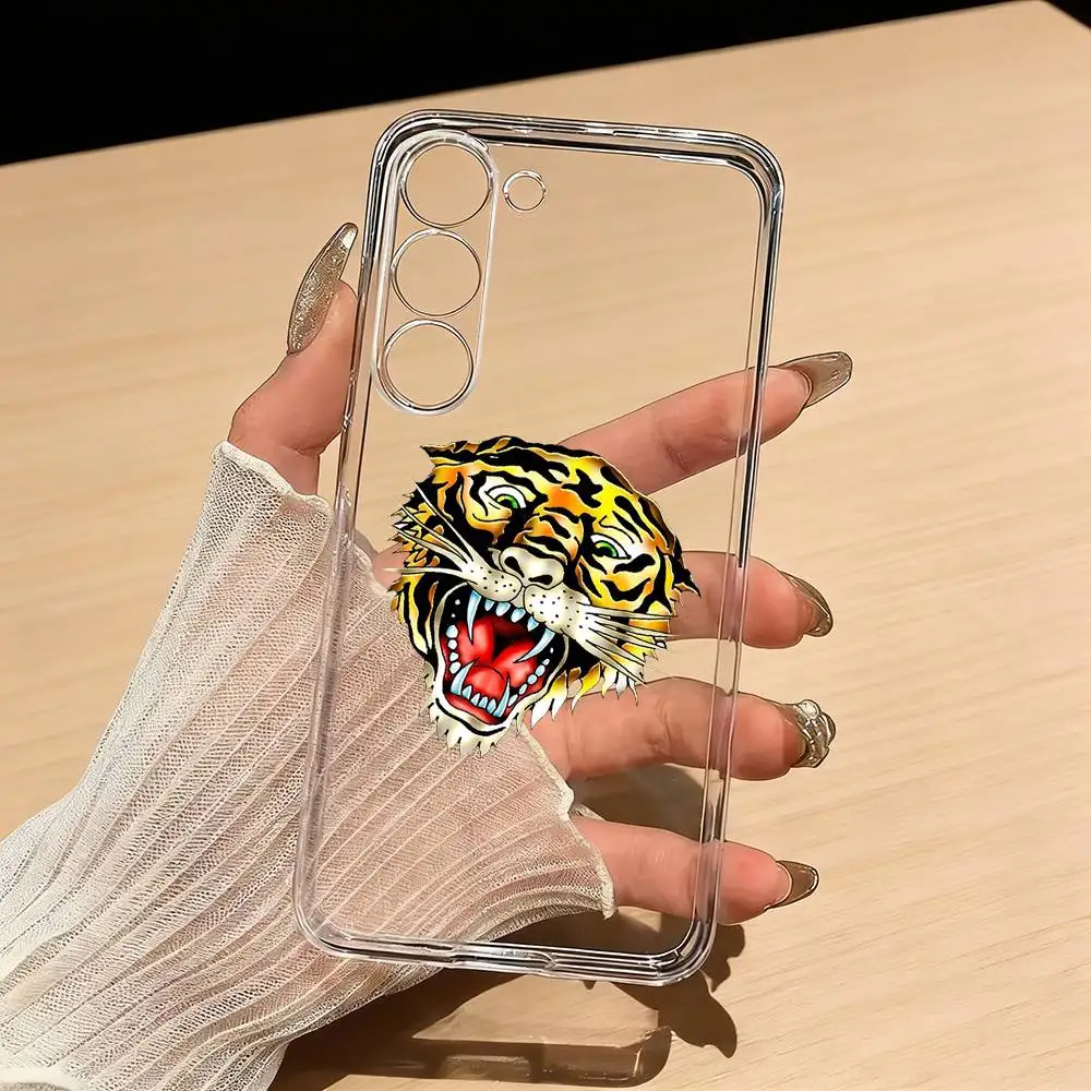 

Brands E-Ed H-Hardy Phone Case For Samsung S25,S24,S21,S22,S23,S30,Ultra,S20,Plus,Fe,Lite Transparent Cover