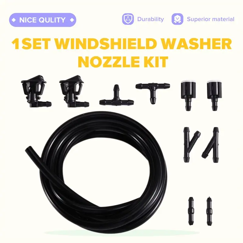 AB56-For Jeep Wrangler, , Citroen Compatible 1 Set Windshield Washer Nozzle Kit Part Number 68164356AB