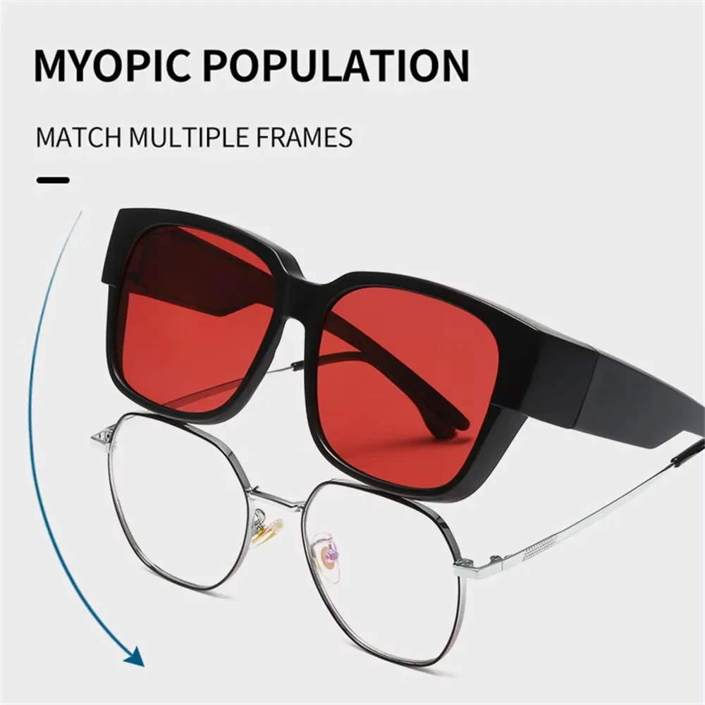 New Fashion Polarized Sunglasses Cover Over Myopia Prescription Glasses Portable Men Women Vintage Fishing Driving Eyewear gallery 3