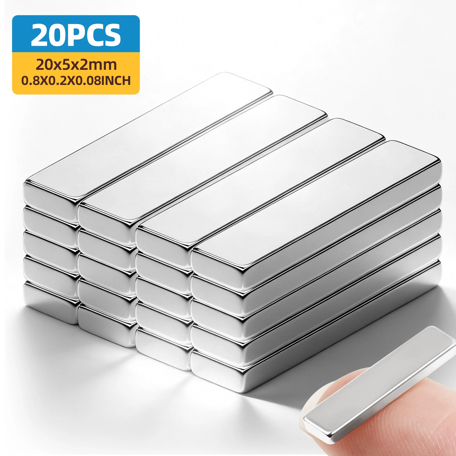 20x5x2mm Tiny Retangle Small Multi-use Magnet Permanent Magnetic Imanes Block Powerful Magnets Refrigerator Magnet