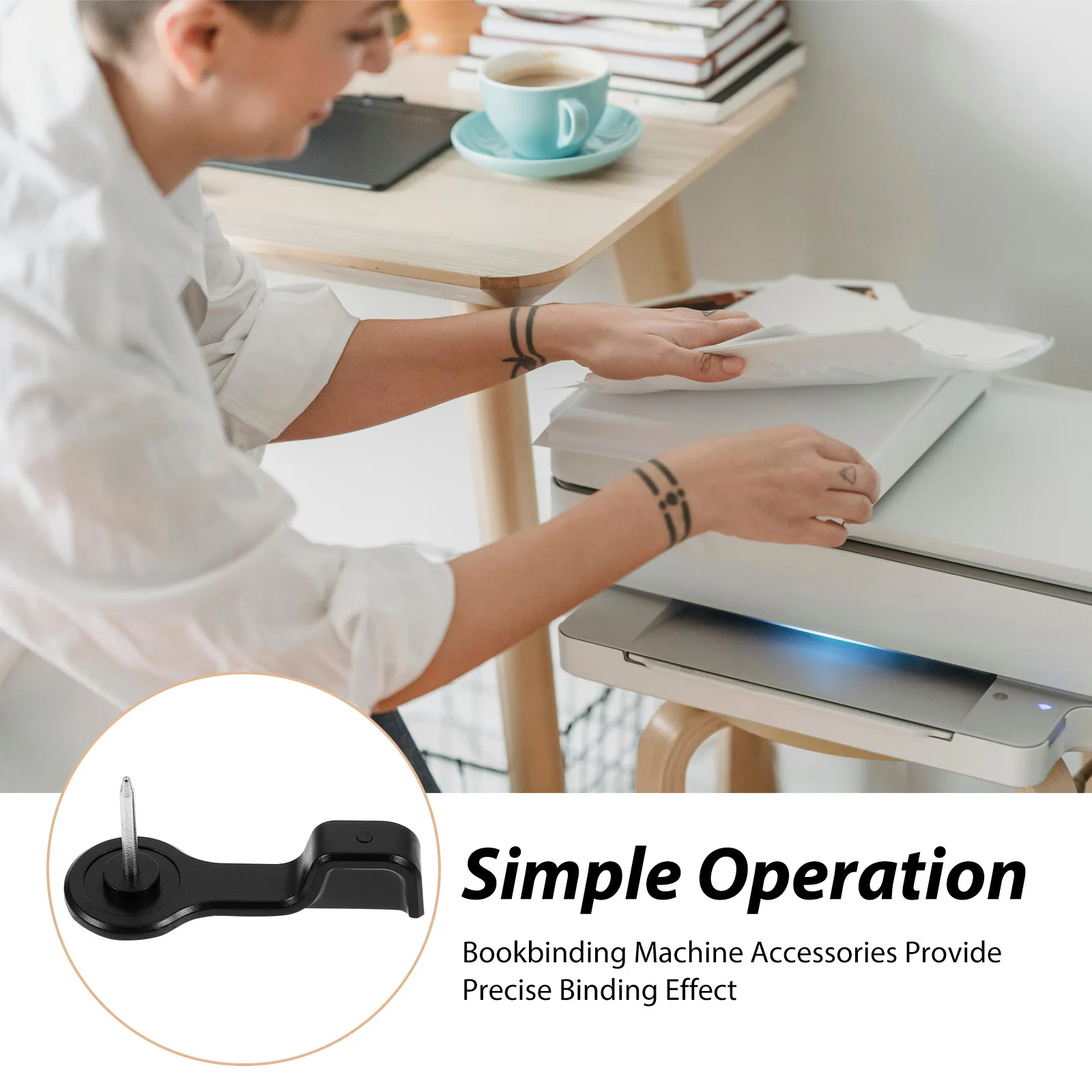 6 قطعة آلة تجليد قسيمة إبرة موثوقة الناخس جزء تجليد الكتب أداة الخياطة ملزمة سريعة اللكم التبعي