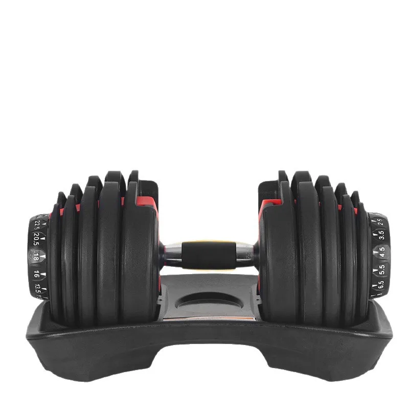 Adjustable Cast Iron Dumbbell - Portable Silicone-Coated Weight for Home Gym & Commercial Fitness, Customizable Design