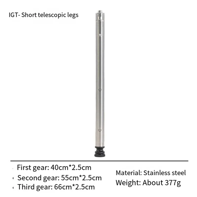 

B06C-Aluminum Alloy Table Legs, Three-Position Height Adjustable, Telescopic, Portable For Outdoor Camping