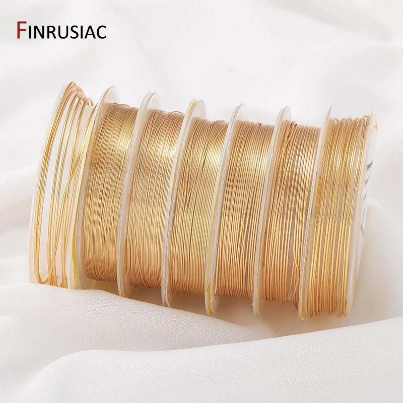 14K Gold Plated Copper Wire For Jewelry Making,Beading Wire Jewelry Cord String Wire For DIY Jewelry Materials Accessories view 2