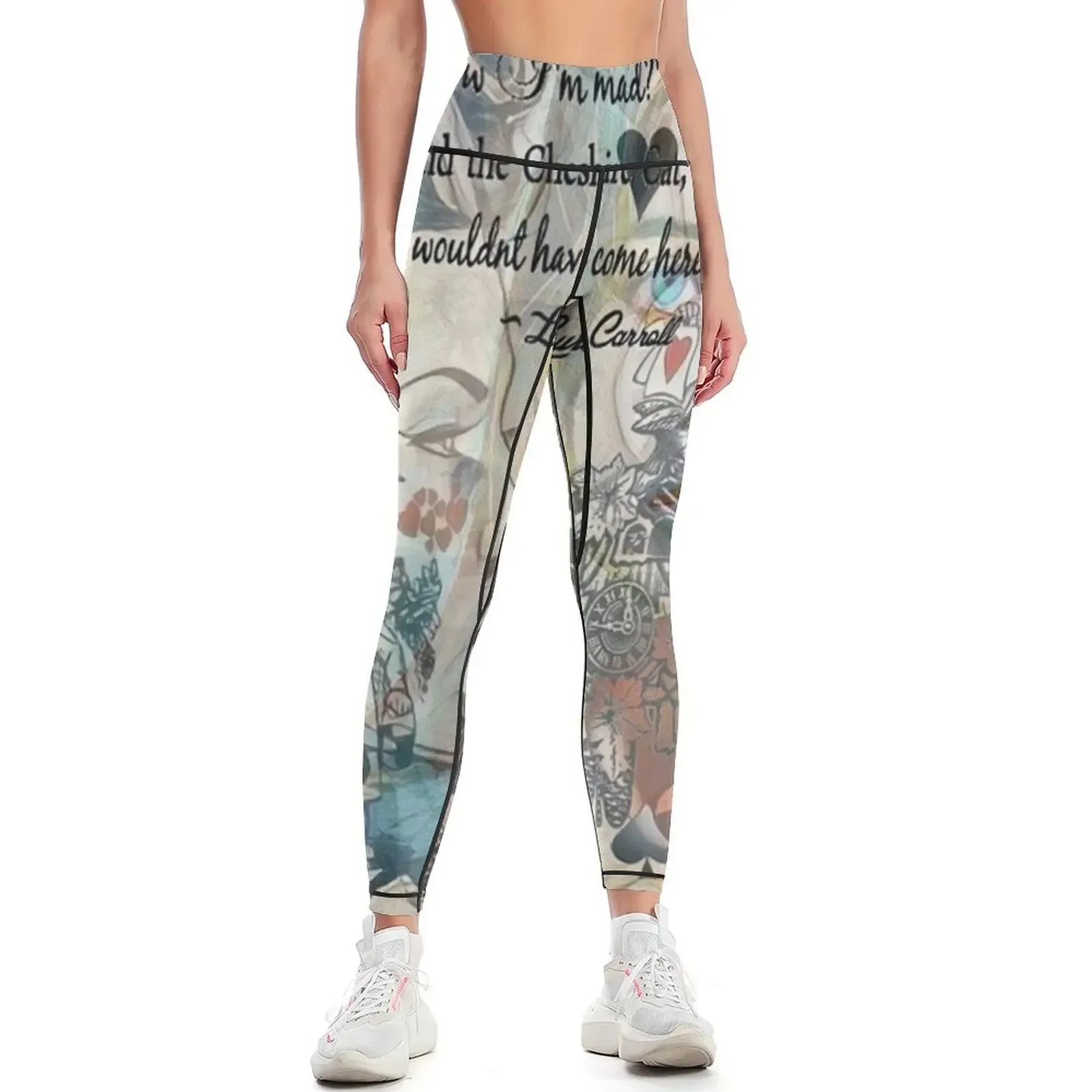 

Alice - We Are All Mad Here Leggings sports for legging gym sports for push up Leginsy push up Womens Leggings