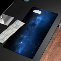1pc Durable Extra Large Mouse Pad Starry Sky Design Computer Office Game Table Mat XXL Rubber Anti-slip Stitched Keyboard Mats