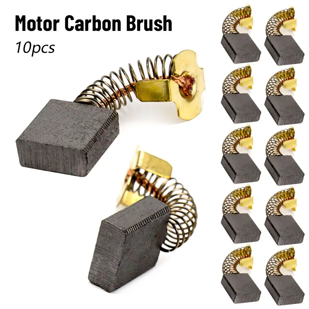 10pcs Electric Hammer Angle Grinder Graphite Brush Replacement Power Tool Carbon Brush 7*17*18mm