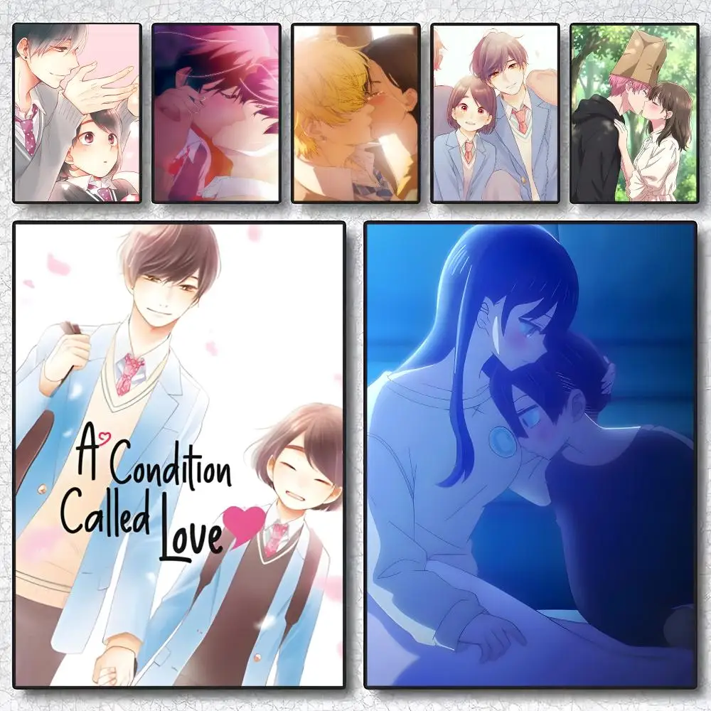 Romance Anime A Condition Called Love Painting Calligraphy Poster ‌decor Canvas Modern living room