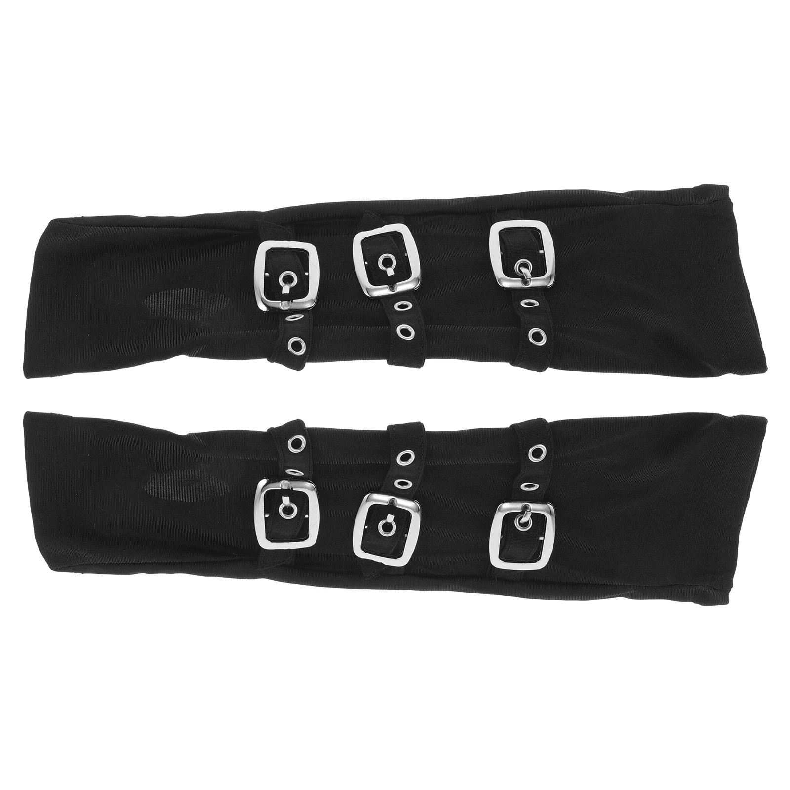 

Punk Party Gloves Fingerless Costume Fashion Long Black Decorative Polyester Women Festival Halloween Gloves Milk Silk Style