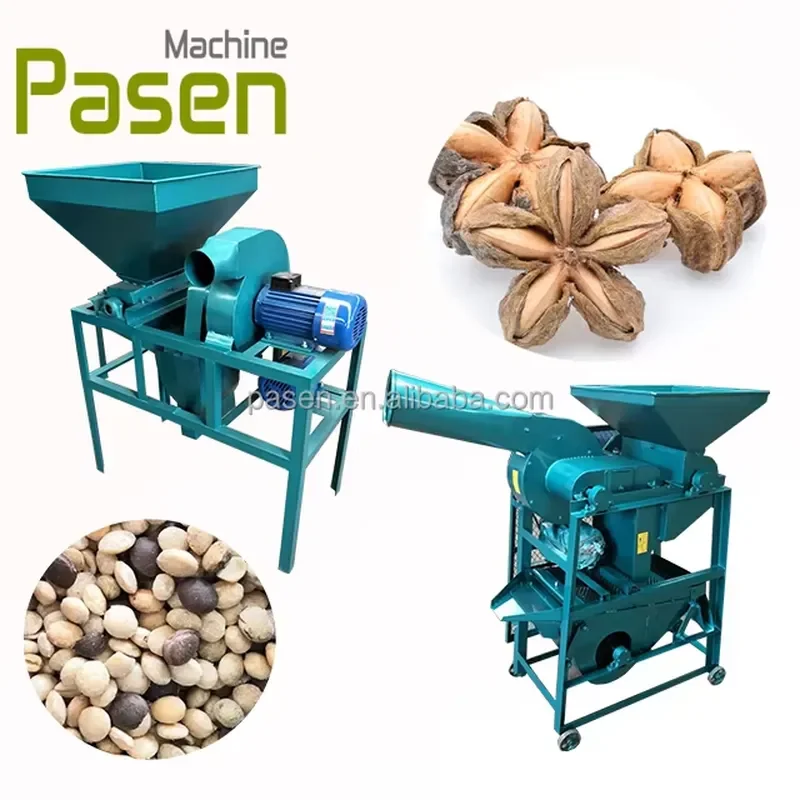 2026 Small Factory Use Inca Fruit Peeling Equipment Sacha Sheller Oak Seed Shelling Machine