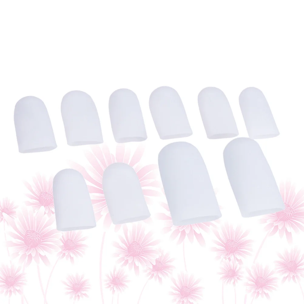 20 قطعة تو الذرة كم هلام السيليكون حماة لينة لتخفيف الآلام ل الذرة بثور الأورام قبعات مريحة تو حماة الذرة #5