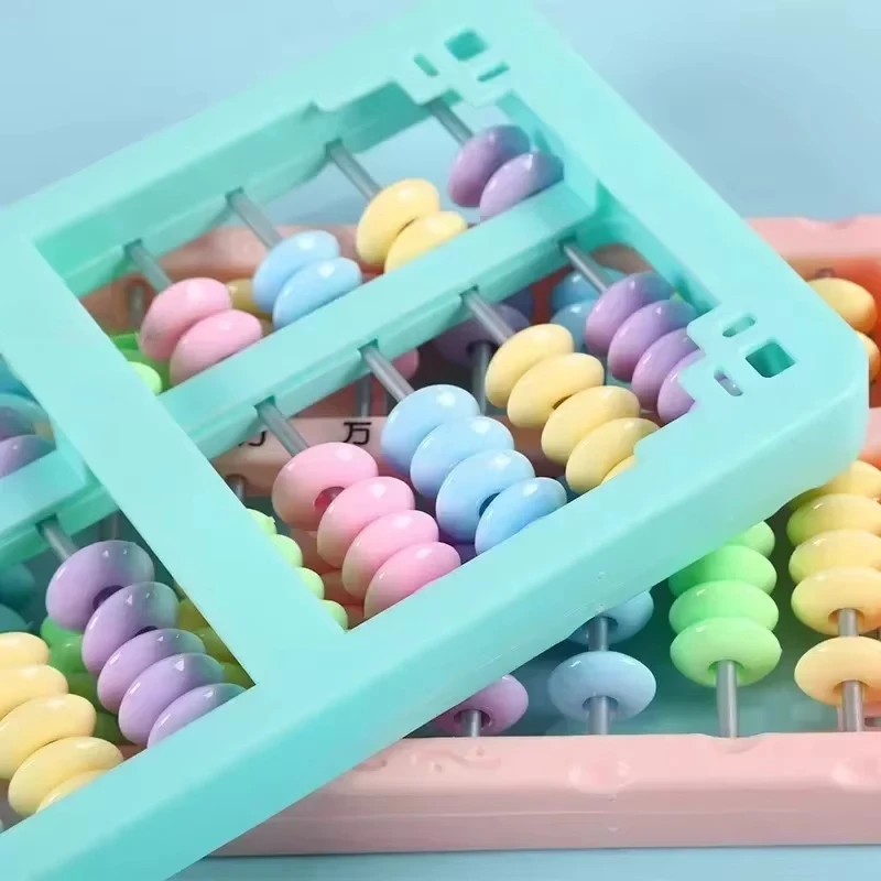 13 Column 7-bead Portable Plastic Abacus Math Learning Tool  Abacus Arithmetic Calculating Children's Educational