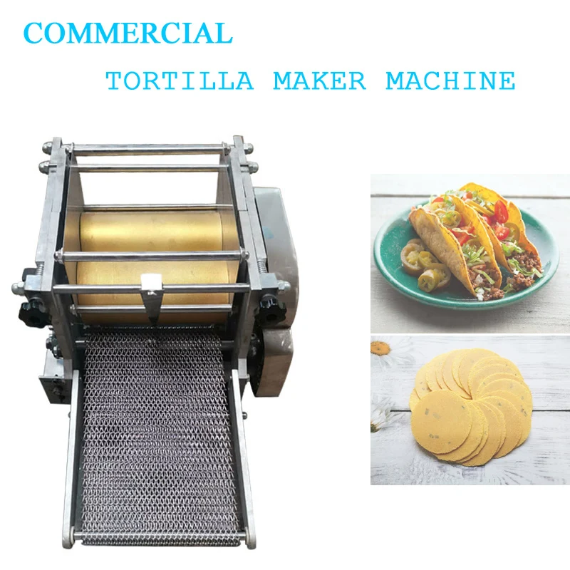 10/15/20cm Automatic Tortilla Making Machine Industrial Automatic Corn Mexican Tortilla Machine Grain Product Making Machine