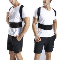 Back Support Belt Posture Corrector for Men Women Thin Breathable Adjustable Strap Lumbar Support Stabilizer Pain Relief
