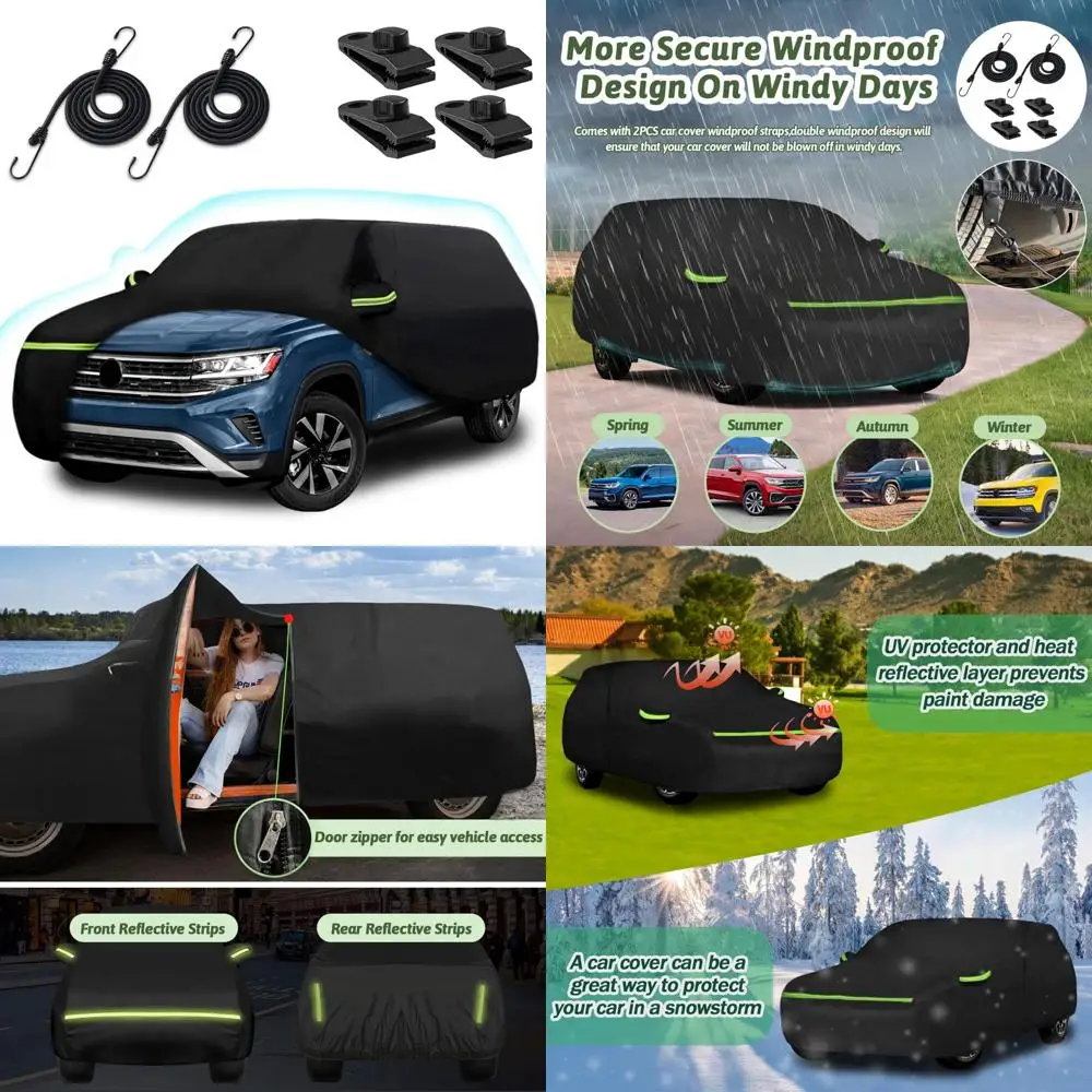 

Waterproof 6-Layer Car Cover for 2017-2025 Models - Sun, Rain, UV, Dust, Snow Protection Outdoor Full Car Cover