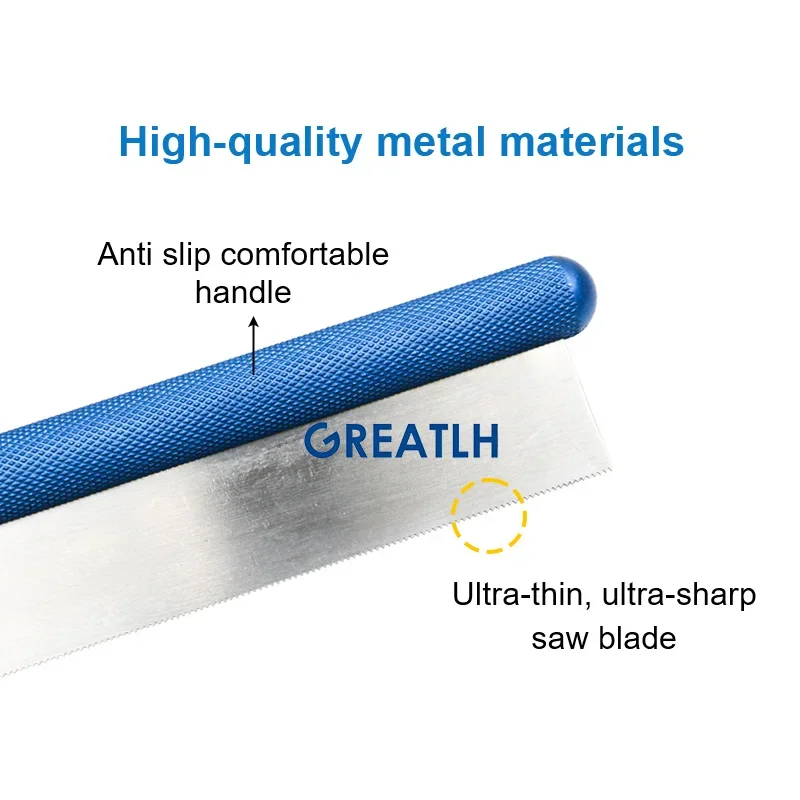 GREATLH Bone Saw Ultra-thin Saw Blade Hand-held Manual Bone Saw 18cm Orthopedic Veterinary Instrument