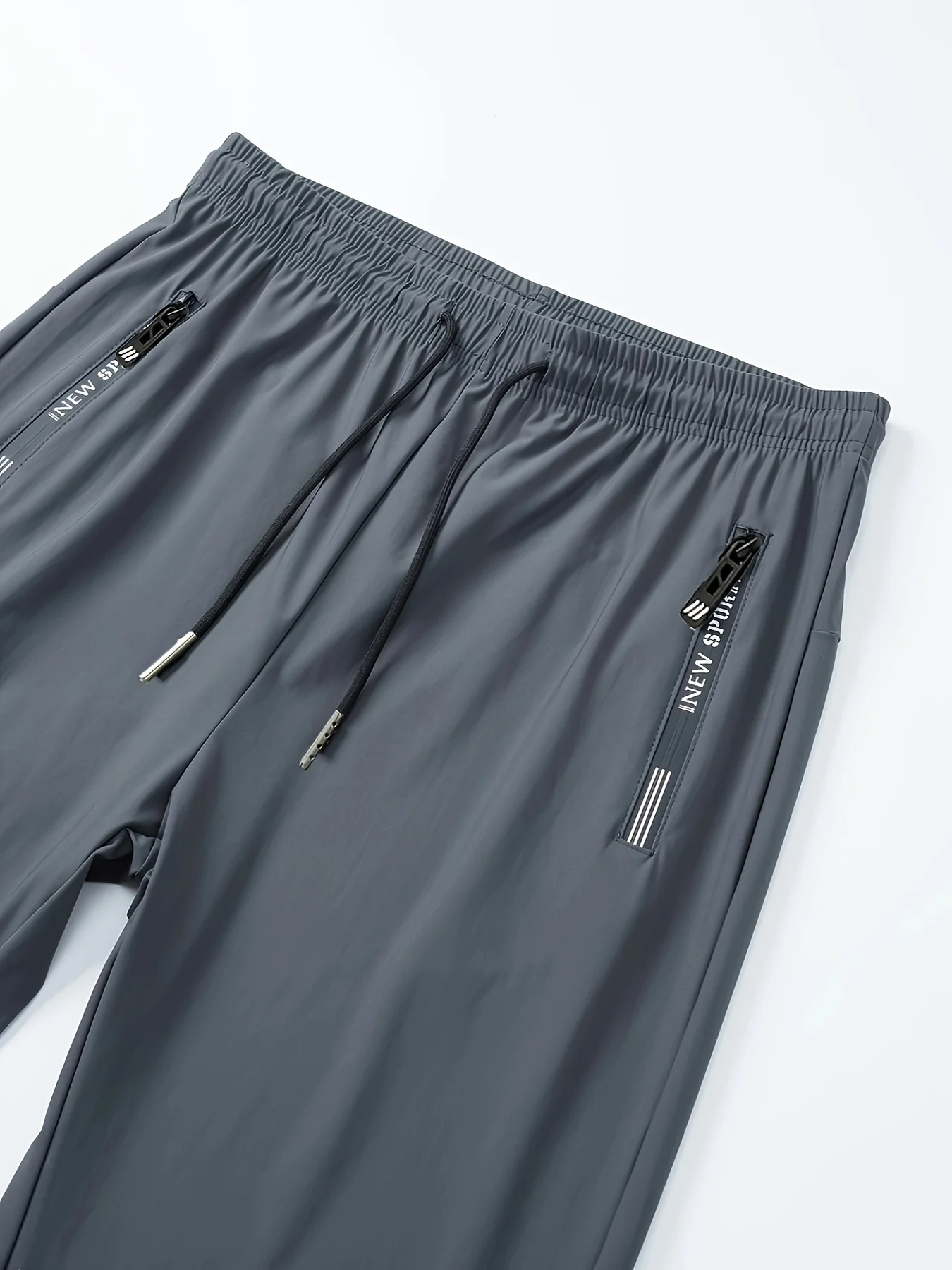 Herren Fitnesshose mit Reißverschlusstasche, Stretch-Sporthose, modische Jogginghose für Herren, zum Angeln, Wandern, als Geschenk, lockere Fußball-Sweatpants, Jogger – Detail 5