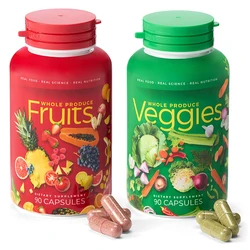 2 Bottles Fruit And Vegetable Capsules Vitamin Supplements Vegetarianism Help Boost Immunity Improve Gastrointestinal Function