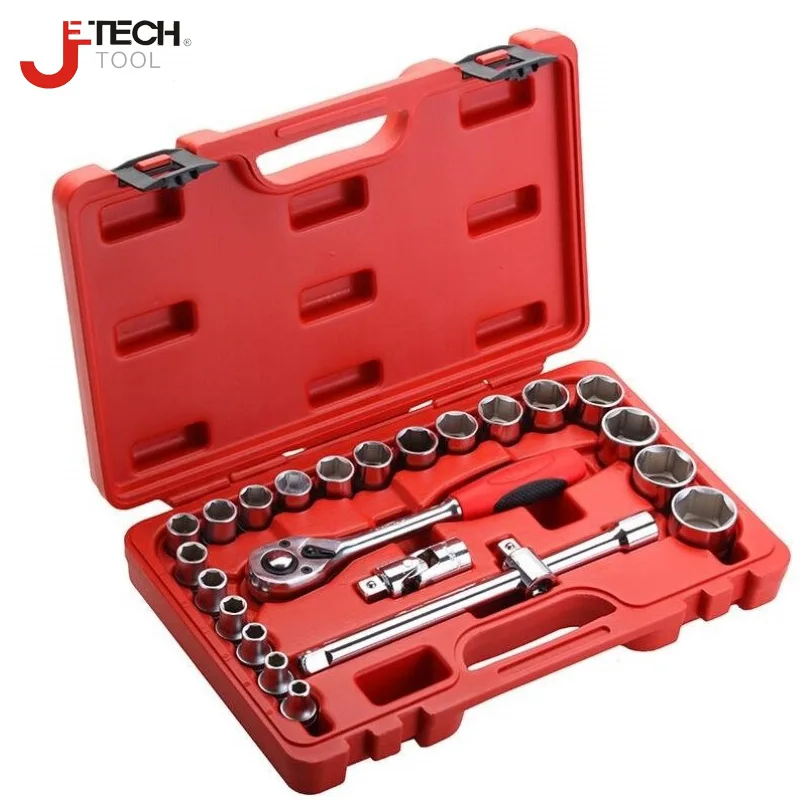 

Jetech professional 1/2 drive metric ratchet socket set car mechanical socket wrench set box female complete tool kit bien CRV