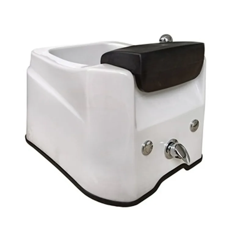 Kisen High Quality Small White Foot Washing Basin Bowl Pedicure For Spa Beauty Salon With LED Lights Surf Pump Pedal For Sale
