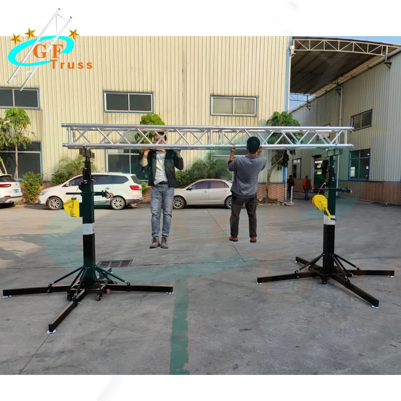Load-bearing 250KG Heavy Duty Crank Stand Lift Tower with Truss for Lights and Speakers