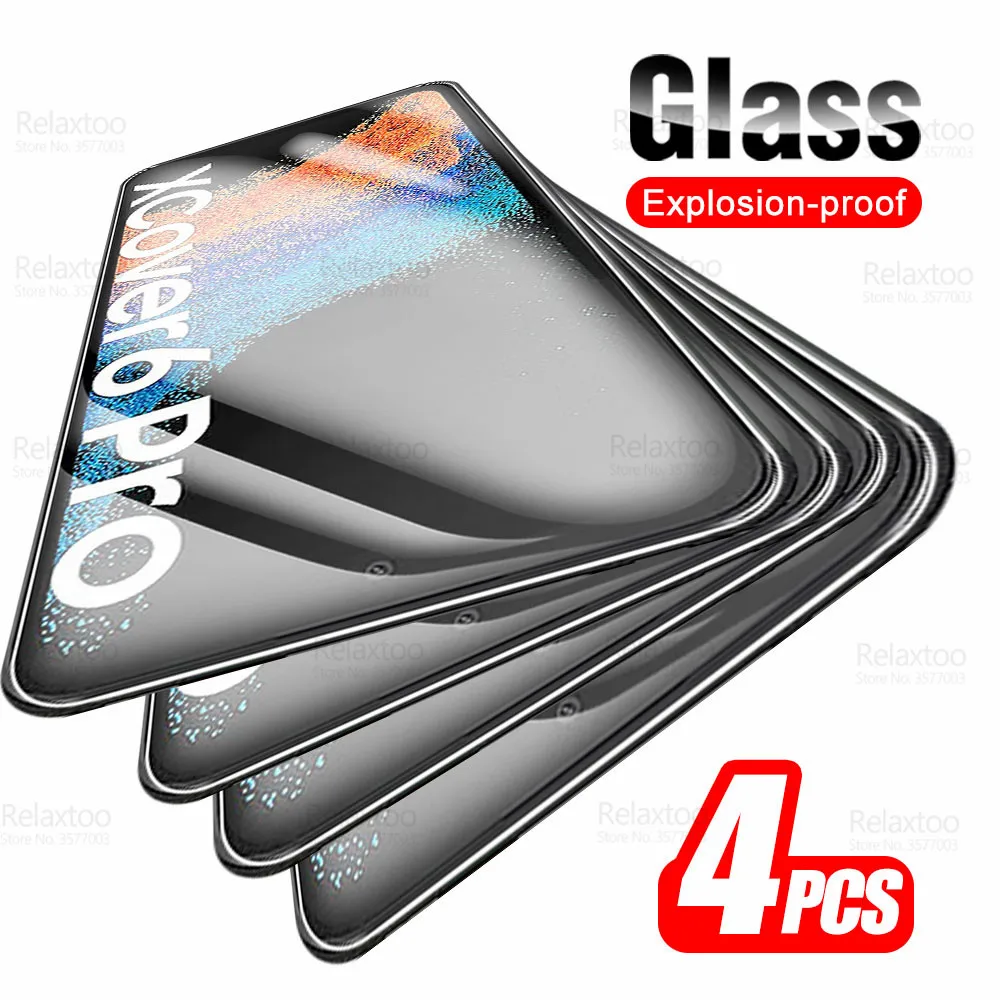 4pcs Tempered Glass For Samsung Galaxy XCover6 Pro Screen Protector Sumsung XCover5 XCover 5 6 6Pro Armor Cover Protective Film