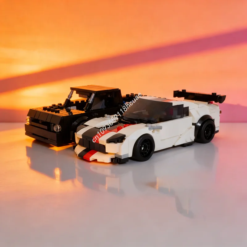 

583 детали MOC Конструктор «Додж Вайпер ACR» — Модель «Городские чемпионы», развивающая игрушка, идеальный подарок на Рождество, обучающий конструктор для детей