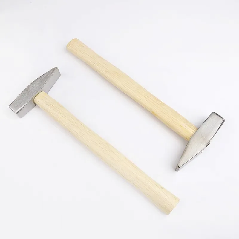 Martillo de maquinista doméstico metalúrgico de construcción duradera de alta calidad, herramienta manual de reparación de martillo con mango de madera