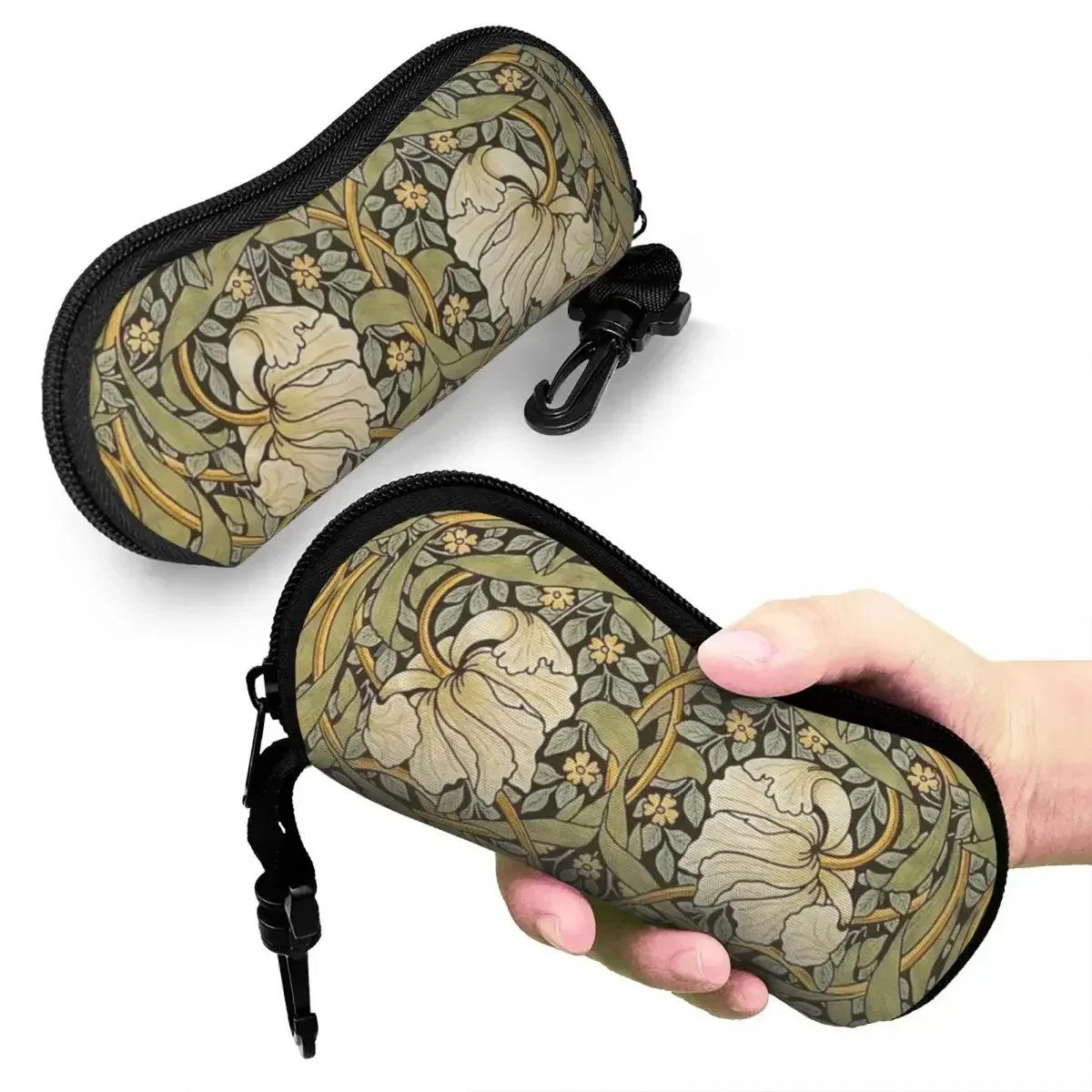 

Pimpernel Sunglasses Case Neoprene Zipper Floral Textile Pattern Shell Eyeglass Case Protective Box For Glasses